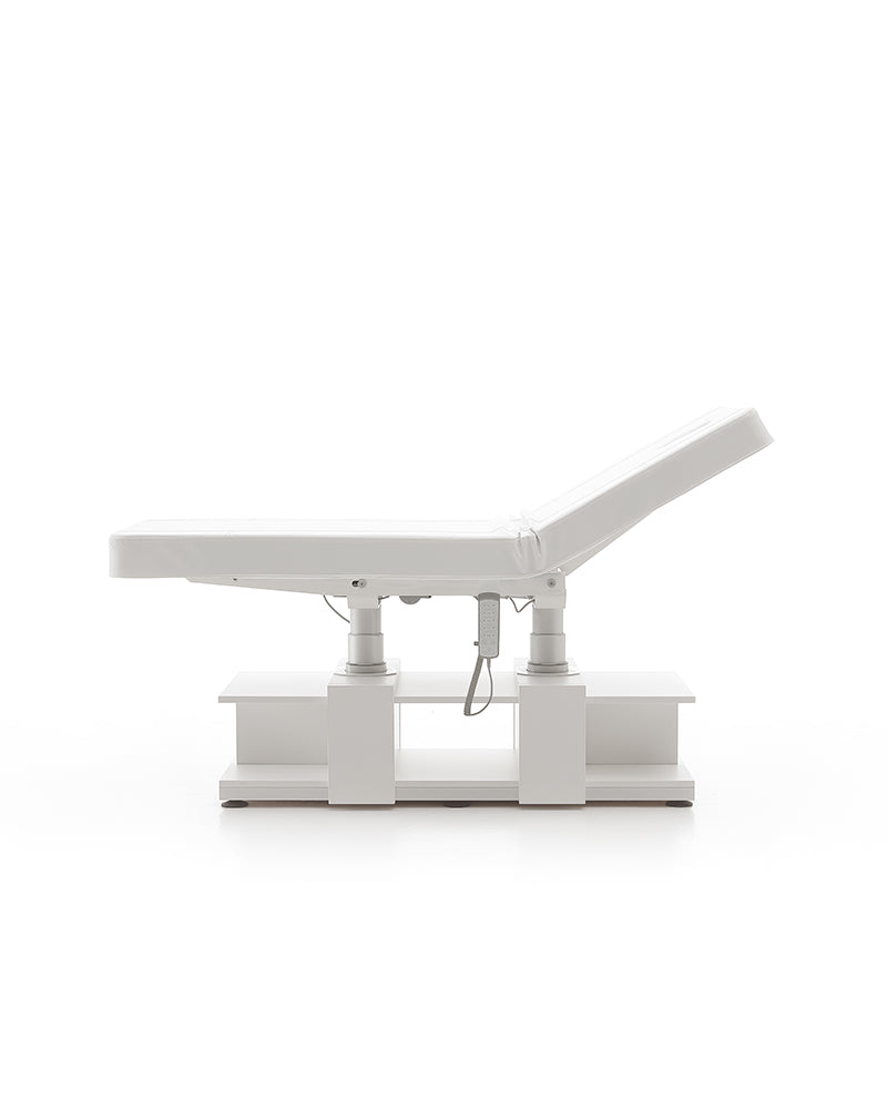 The Lumina - White massage treatment table - with motor